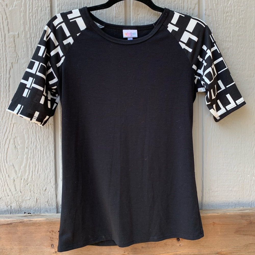 Lularoe Geometric Patterned Color Block T-Shirt - image 1
